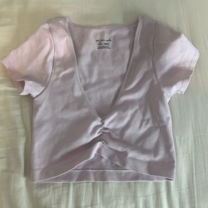 urban outfitters light pink crop top